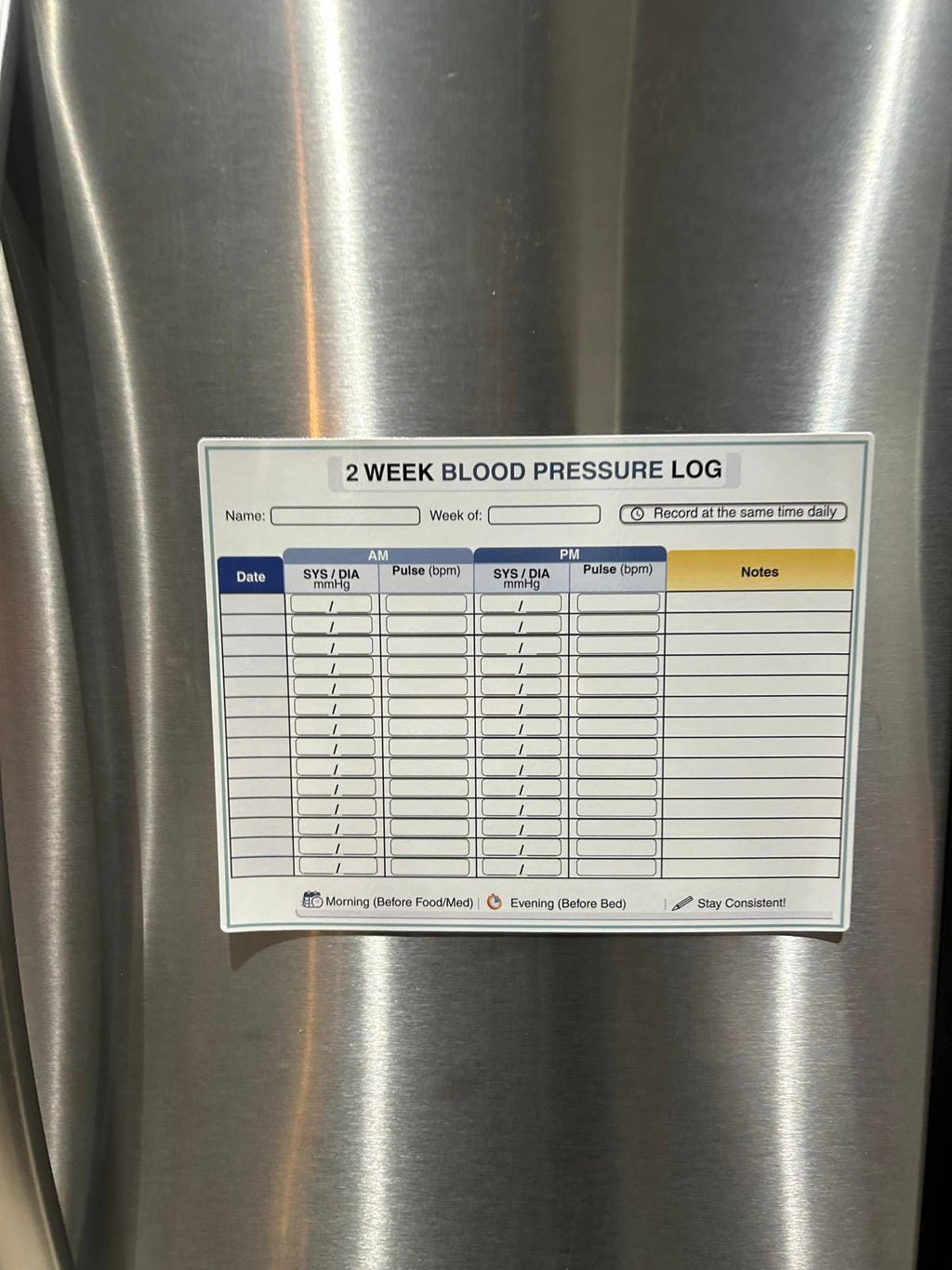 Magnetic Dry Erase Health Tracker Board-Reusable Daily Medication Log