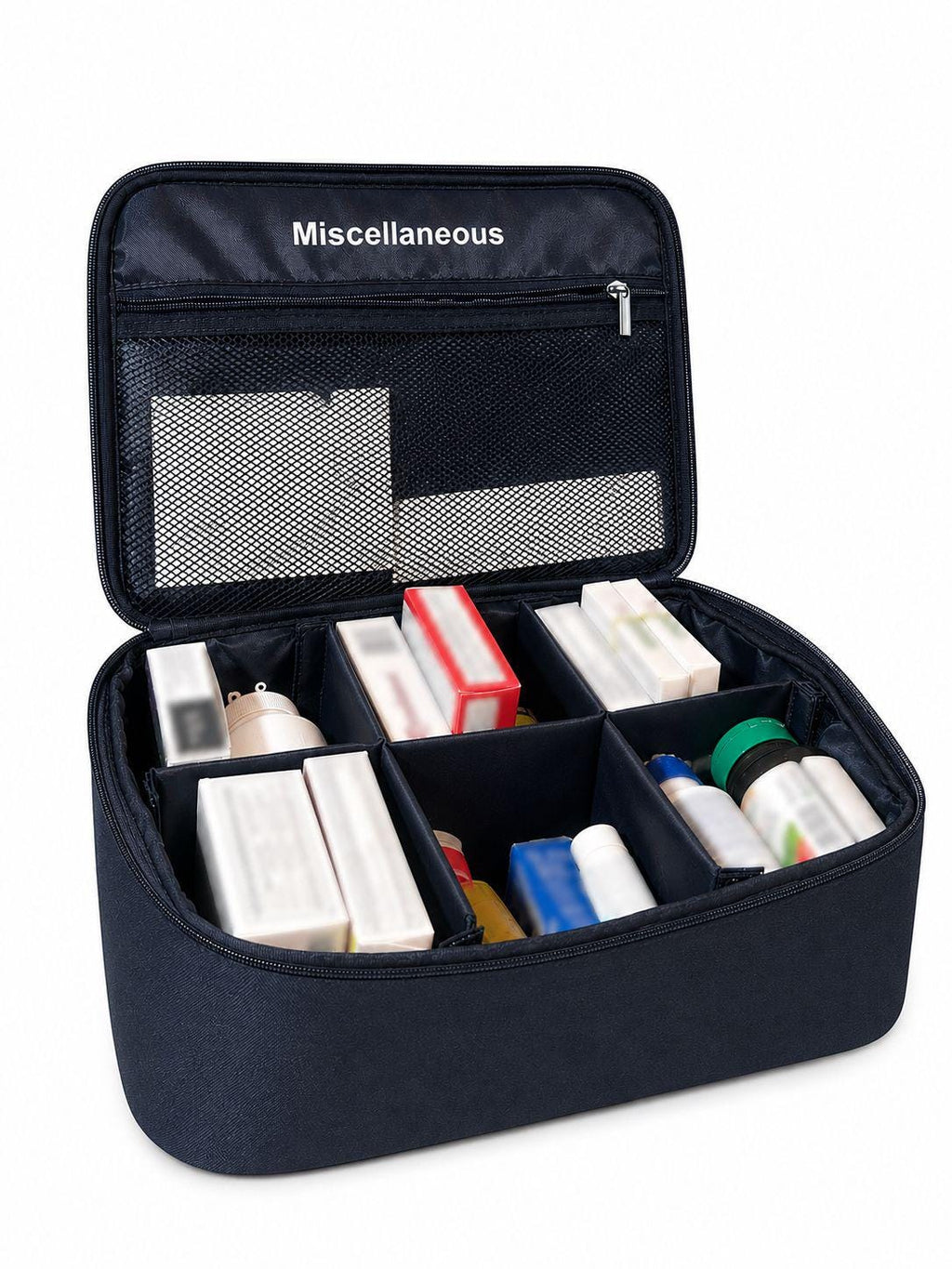 HomeCare OTC Medication Organizer Bag: Multi-Compartment Travel Kit