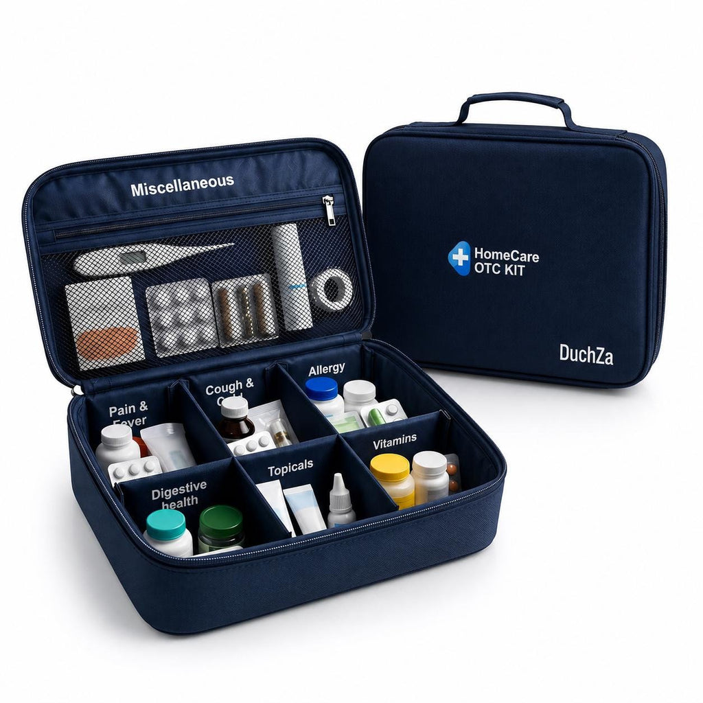 HomeCare OTC Medication Organizer Bag: Multi-Compartment Travel Kit