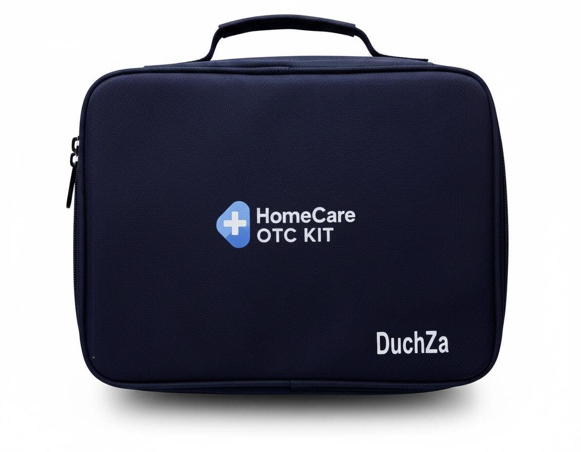 HomeCare OTC Medication Organizer Bag: Multi-Compartment Travel Kit